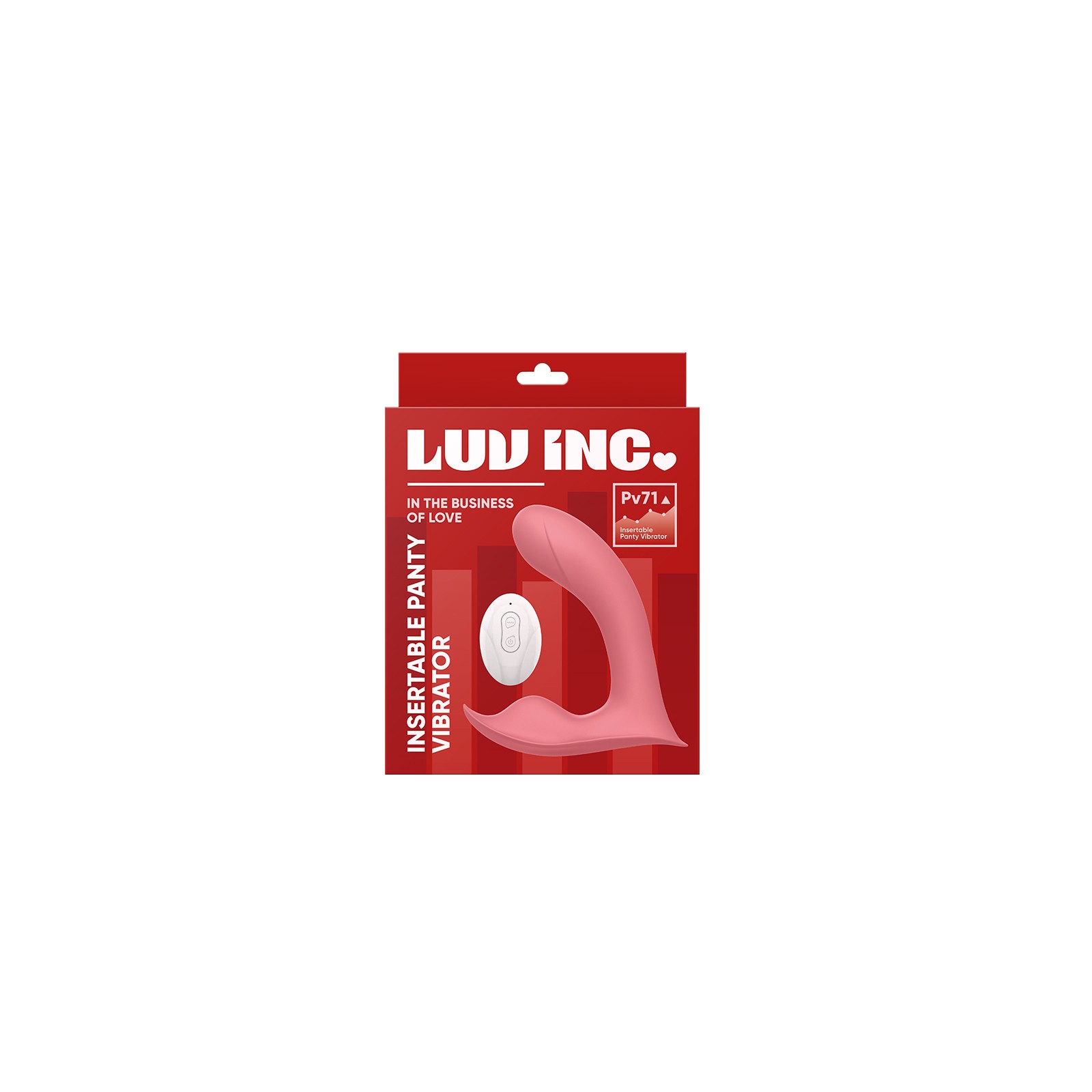 Luv Inc Pv71 Insertable Panty Vibrator Coral - Ultimate G-spot Pleasure