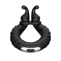 Forto F-24 Rechargeable Vibrating Cockring Black - Ultimate Pleasure