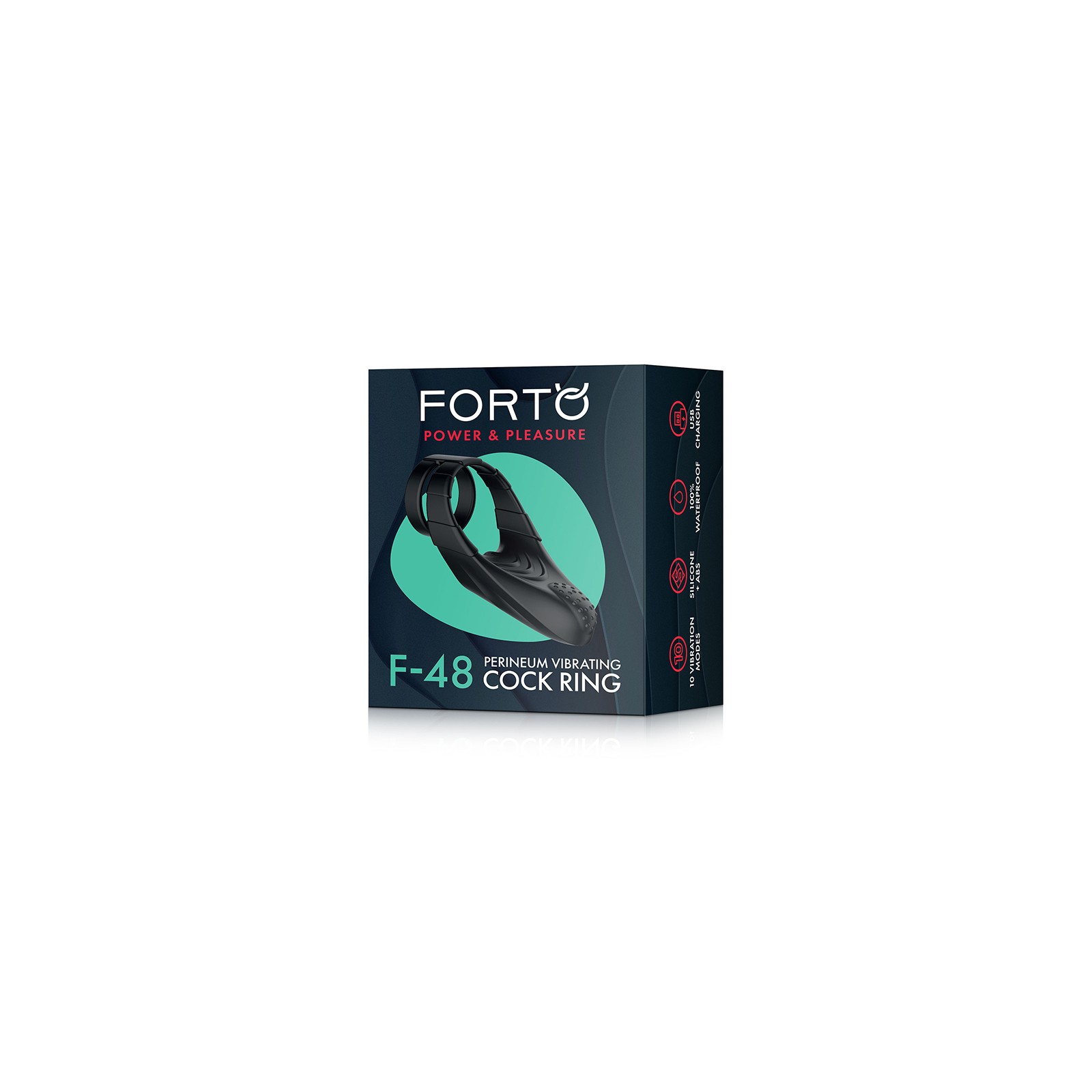 Forto F-48 Anillo Doble Vibrante de Silicona para el Placer