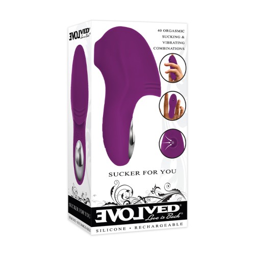 Vibrador Succtor para Dedos Evolved