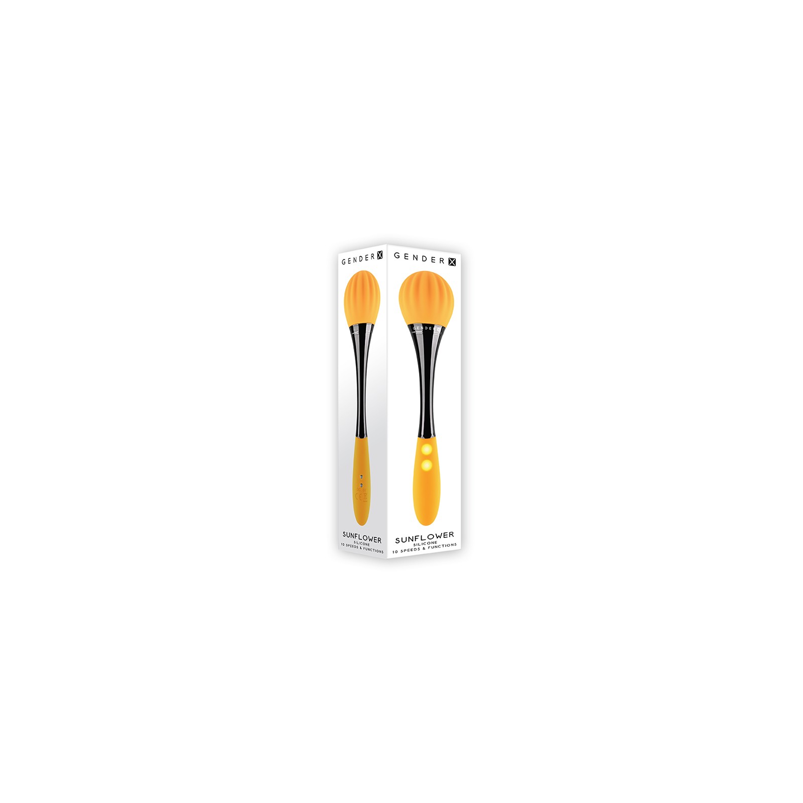 Gender X Sunflower Dual-Ended Wand Vibrator Yellow