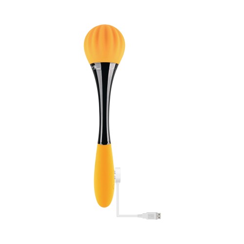 Vibrador de Varita Doble Puntero Gender X Sunflower Amarillo