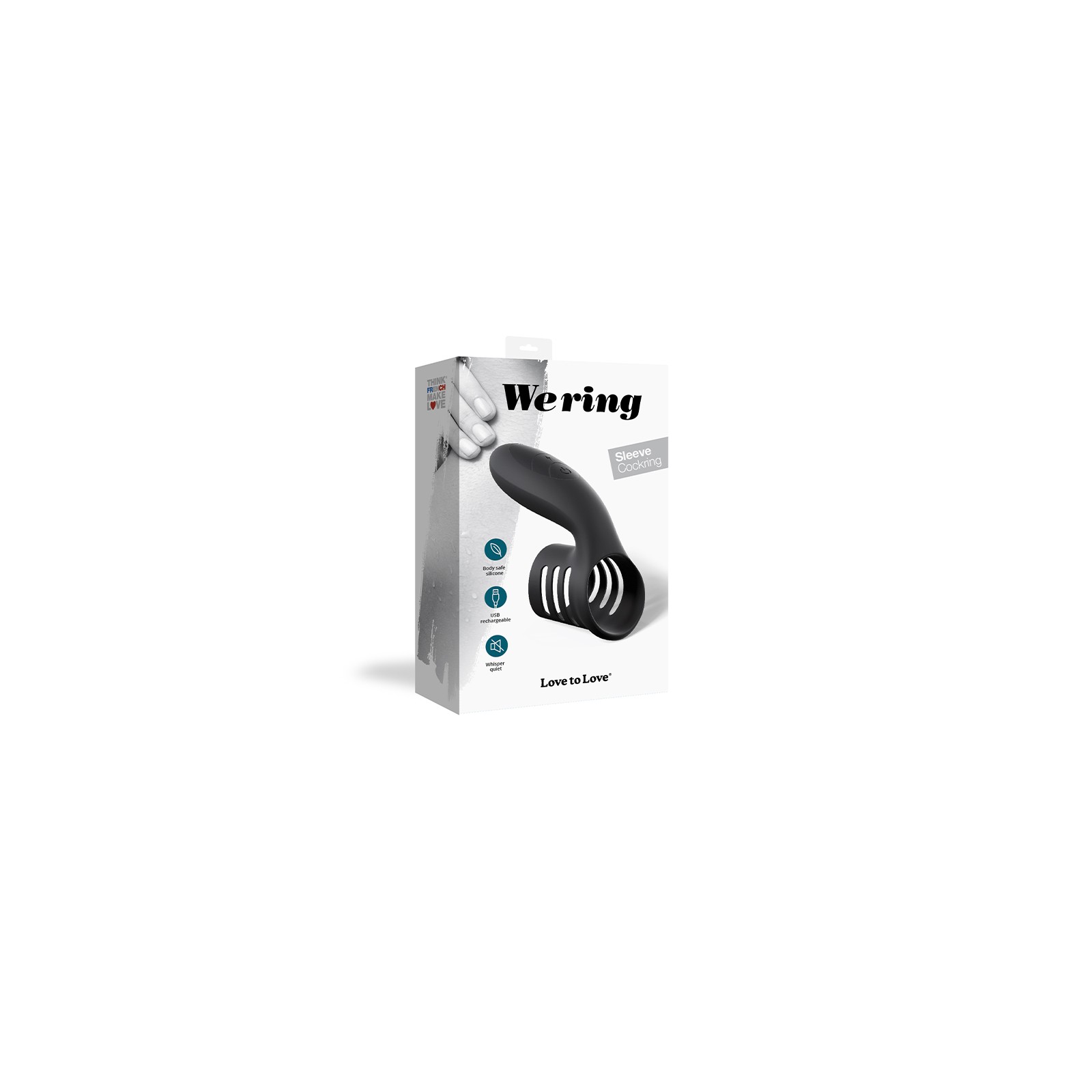 Love to Love We Ring Rechargeable Vibrating Cock Ring Black Onyx