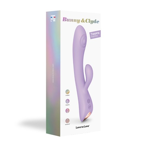 Love to Love Bunny & Clyde Rechargeable Tapping Rabbit Vibrator