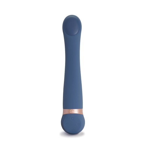 Masajeador G-Spot Deia con Cambio de Temperatura y Vibración Silicona Azul - Experiencia Sensorial Definitiva