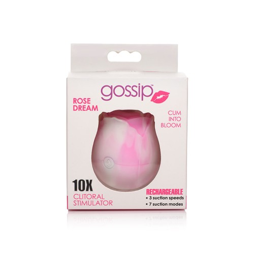 Curve Toys Gossip Rechargeable Clitoral Stimulator Rose