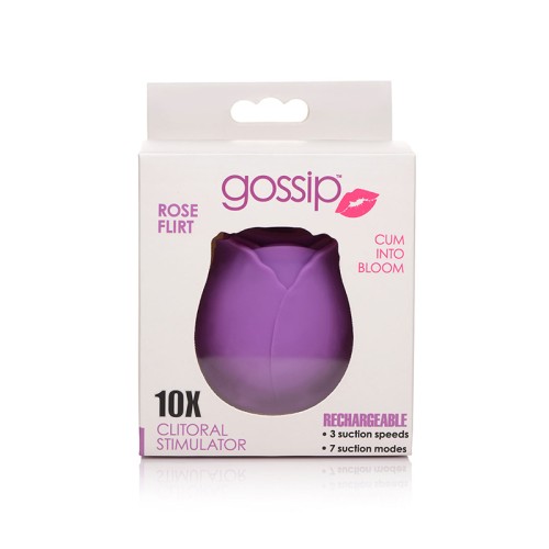 Curve Toys Gossip Clitoral Stimulator Rose Flirt Violet