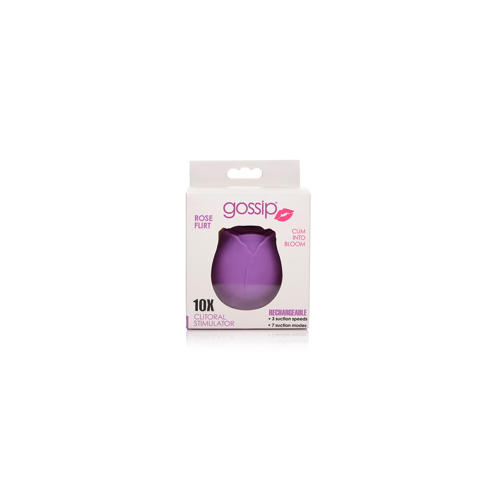 Curve Toys Gossip Clitoral Stimulator Rose Flirt Violet