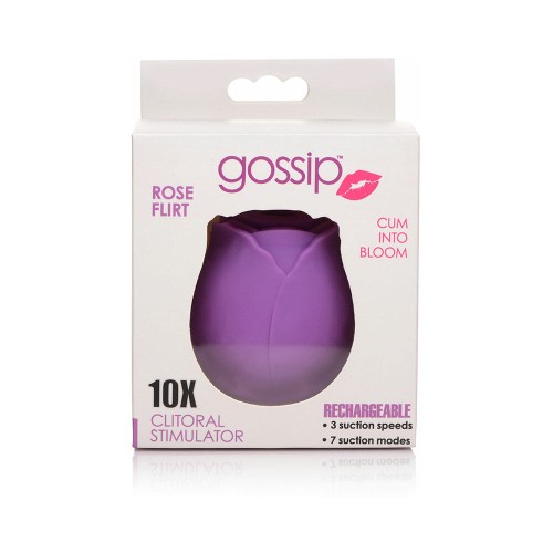 Curve Toys Gossip Clitoral Stimulator Rose Flirt Violet