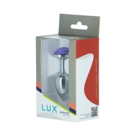 Lux Active Rose Metal Butt Plug 3 in Purple - Maximize Your Pleasure