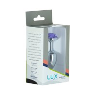 Lux Active Rose Metal Butt Plug 3 in Purple - Maximize Your Pleasure