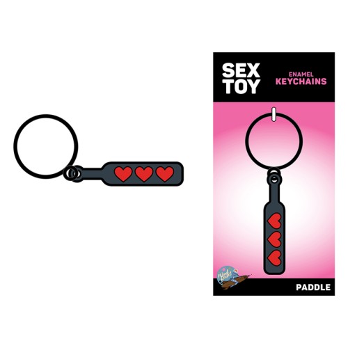 Heart Paddle Sex Toy Keychain