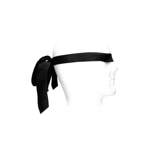 Black & White Satin Bondage Tie - Ultimate Control