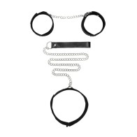 Ouch! Adjustable Velcro Collar with Leash and Cuffs