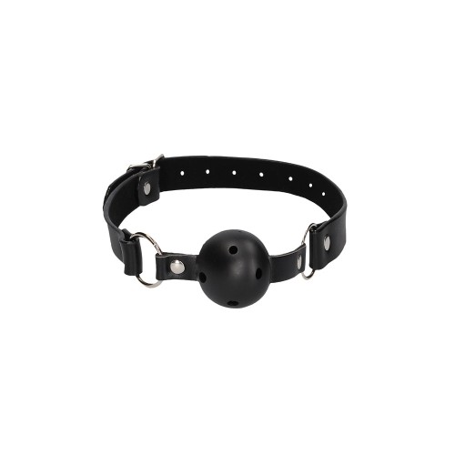 Ouch! Black & White Breathable Ball Gag for Naughty Fun