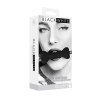 Gag en Forma de Hueso Ouch! de Silicona Black & White