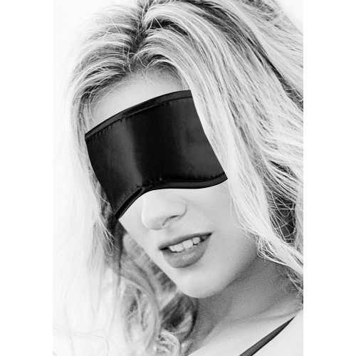 Ouch! Black & White Satin Eye Mask