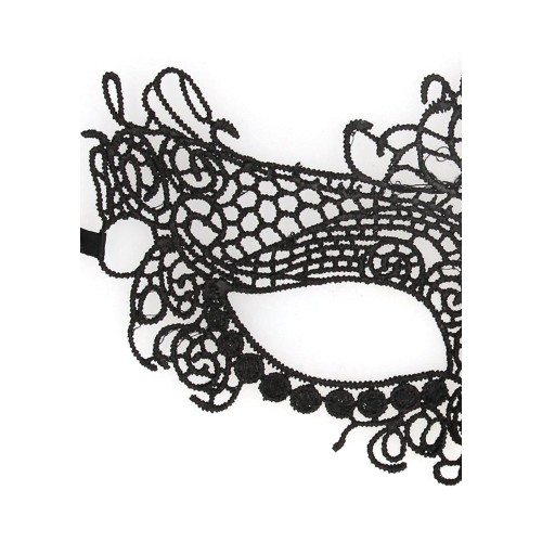 Ouch! Black & White Queen Lace Eye Mask Black