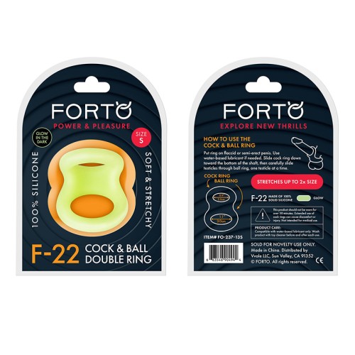 Forto F-22 Liquid Silicone D-Ring Small Glow