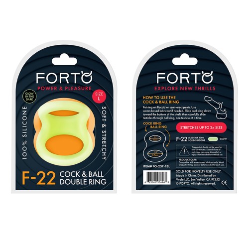 Buy Forto F-22 Liquid Silicone Cock & Ball D-Ring Online