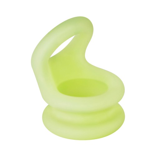 Forto F-20 Glow Cockring and Ball Stretcher Small | 100% Silicone