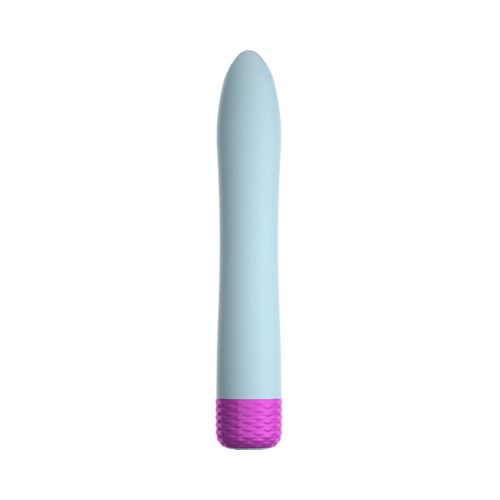 Vibrador Slimline Densa Bullet Recargable de Doble Densidad de Silicone FemmeFunn Azul Claro