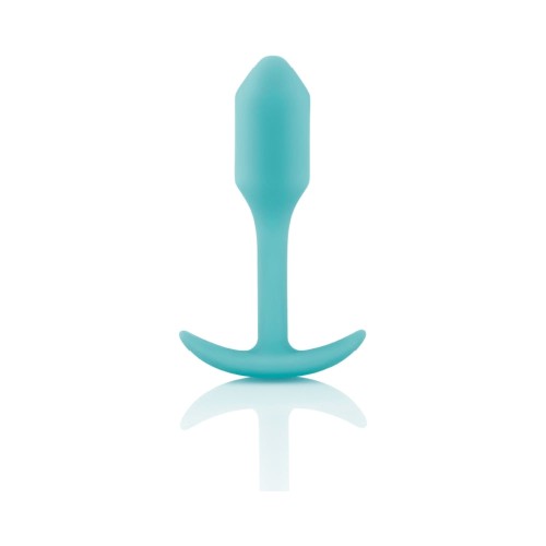 b-Vibe Snug Plug 1 Weighted Silicone Anal Plug Mint