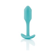 b-Vibe Snug Plug 1 Weighted Silicone Anal Plug Mint