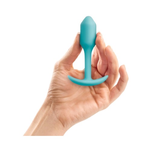 b-Vibe Snug Plug 1 Weighted Silicone Anal Plug Mint