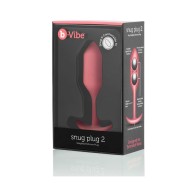 b-Vibe Snug Plug 2 Plug Anal de Silicona con Peso