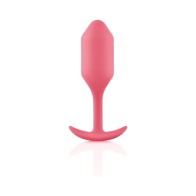 b-Vibe Snug Plug 2 Plug Anal de Silicona con Peso