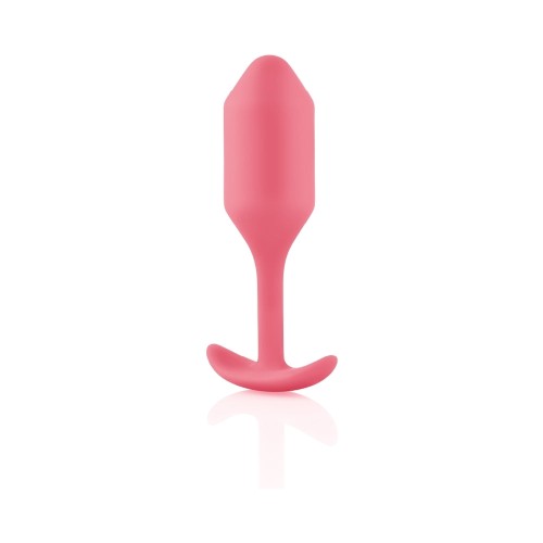 b-Vibe Snug Plug 2 Plug Anal de Silicona con Peso