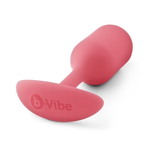 b-Vibe Snug Plug 2 Plug Anal de Silicona con Peso