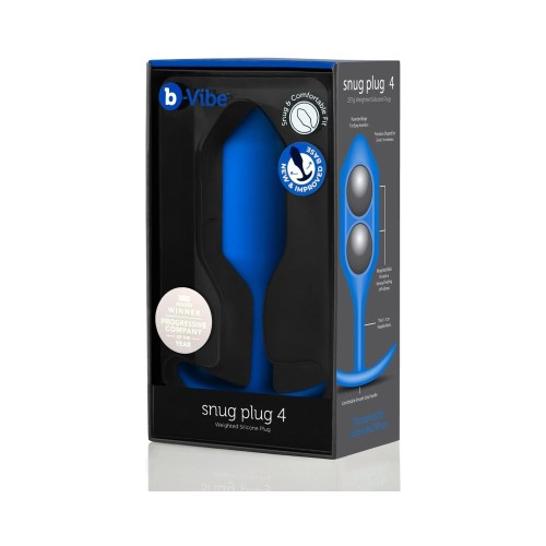 b-Vibe Snug Plug 4 - Weighted Silicone Anal Plug