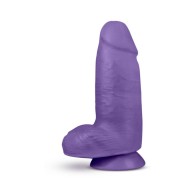 Dildo de Doble Densidad Au Naturel Bold Chub de 10 Pulgadas en Morado