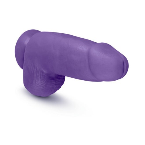 Dildo de Doble Densidad Au Naturel Bold Chub de 10 Pulgadas en Morado