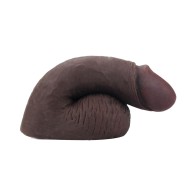 Gender Fluid Equipped Soft Packer 5 in. Dark Brown - Realistic Design