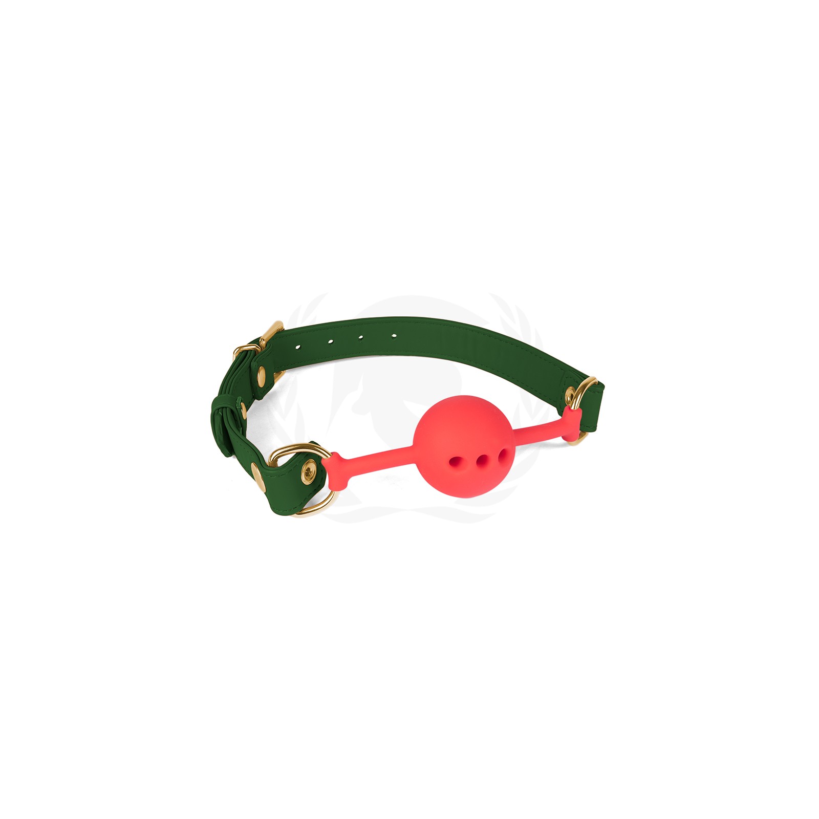 Spartacus Adjustable Ball Gag with Green Strap