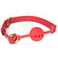 Silicone Ball Gag with PU Strap