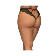 Tanga de Encaje Abierto Dreamgirl