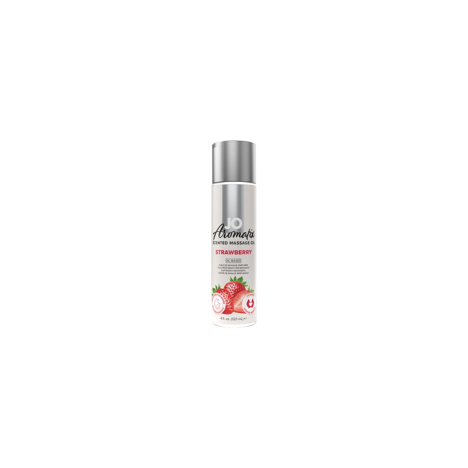 JO Aromatix Strawberry Massage Oil for Sensual Delights 4 oz.