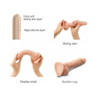 Strap-On-Me Sliding Skin Dildo Dual-Density Silicone