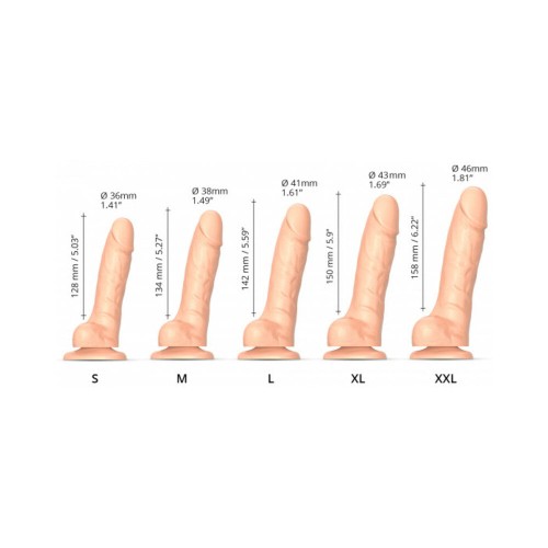 Dildo de Silicona de Densidad Doble Strap-On-Me con Piel Deslizante