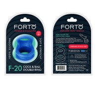 Cockring y Estirador de Testículos Forto F-20 de Silicona para Comodidad