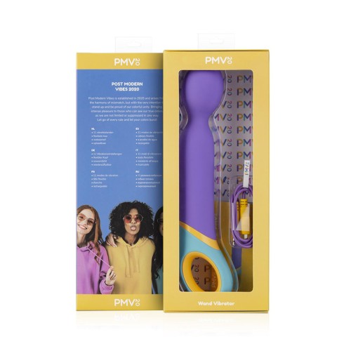 PMV20 Base Wand Vibrator Silicone Purple - Powerful Motor & Settings