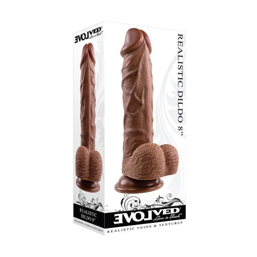 Dildo Realista de 8 in. Evolved con Fuerte Ventosa