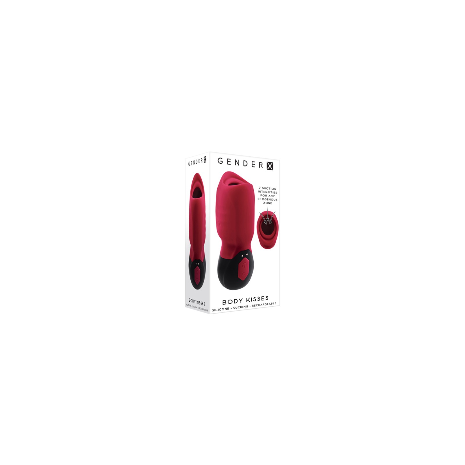 Gender X Body Kisses Red Suction Massager