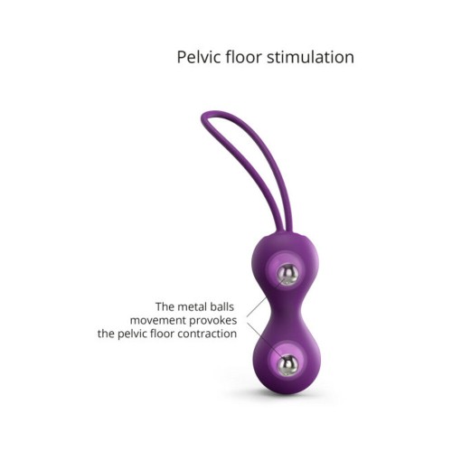 Love to Love Joia Silicone Kegel Balls Purple Rain