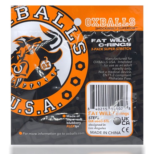 Oxballs Fat Willy Jumbo Cockring 3-Pack