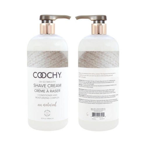 Coochy Au Natural Shave Cream 32 oz - Fragrance-Free